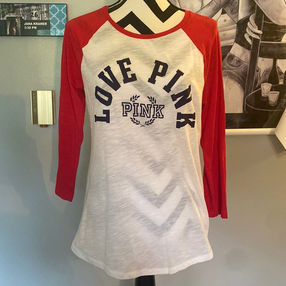PINK baseball tee